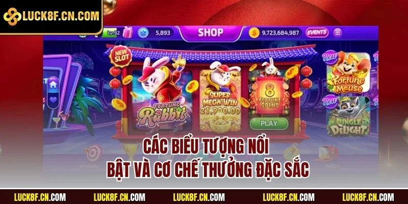 Các biểu tượng nổi bật và cơ chế thưởng đặc sắc